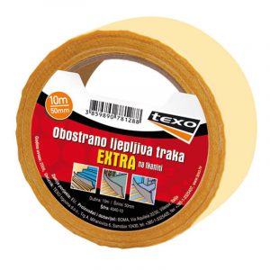 Obostrano ljepljiva traka extra na tekstilu 10 m