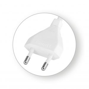 PRIKLJUČNI KABEL H03VVH2-F2X0,75 L=2m,BIJELI