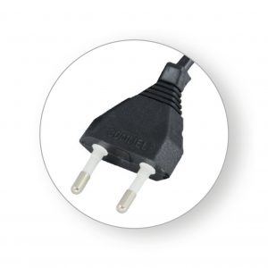 PRIKLJUČNI KABEL H03VVH2-F2X0,75 L=2m,CRNI