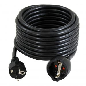 PRODUŽNI KABEL - ŠUKO H05RR-F 3G2,5 L=5m, CRNI