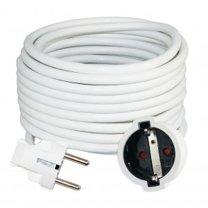 PRODUŽNI KABEL-ŠUKO H05VV-F 3G1 L=2m,BIJELI